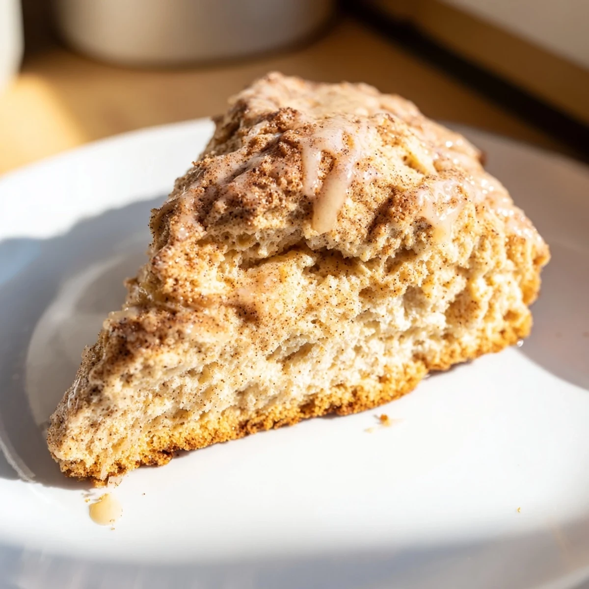 Golden-brown Spiced Chai Latte Scones, baked to perfection with a light, crumbly texture.