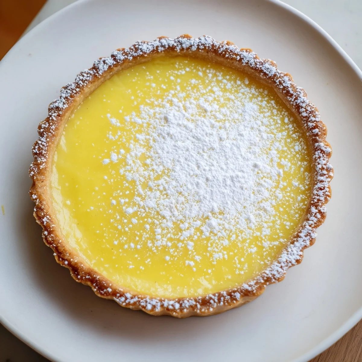 This luscious Lemon Tart showcases a flaky pastry paired with a vibrant citrus custard filling.