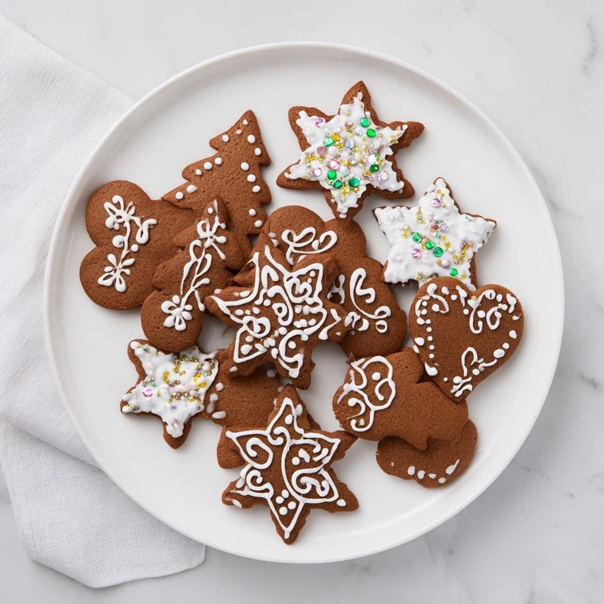 Warm, spiced gingerbread cut into shapes, ready to be iced and enjoyed with family and friends.