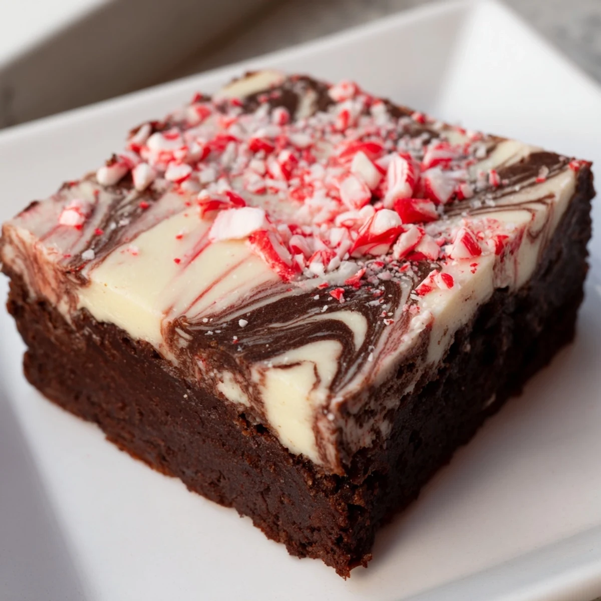 Holiday-ready: these homemade Peppermint Bark Chocolate Brownies have a perfect, layered look and taste.