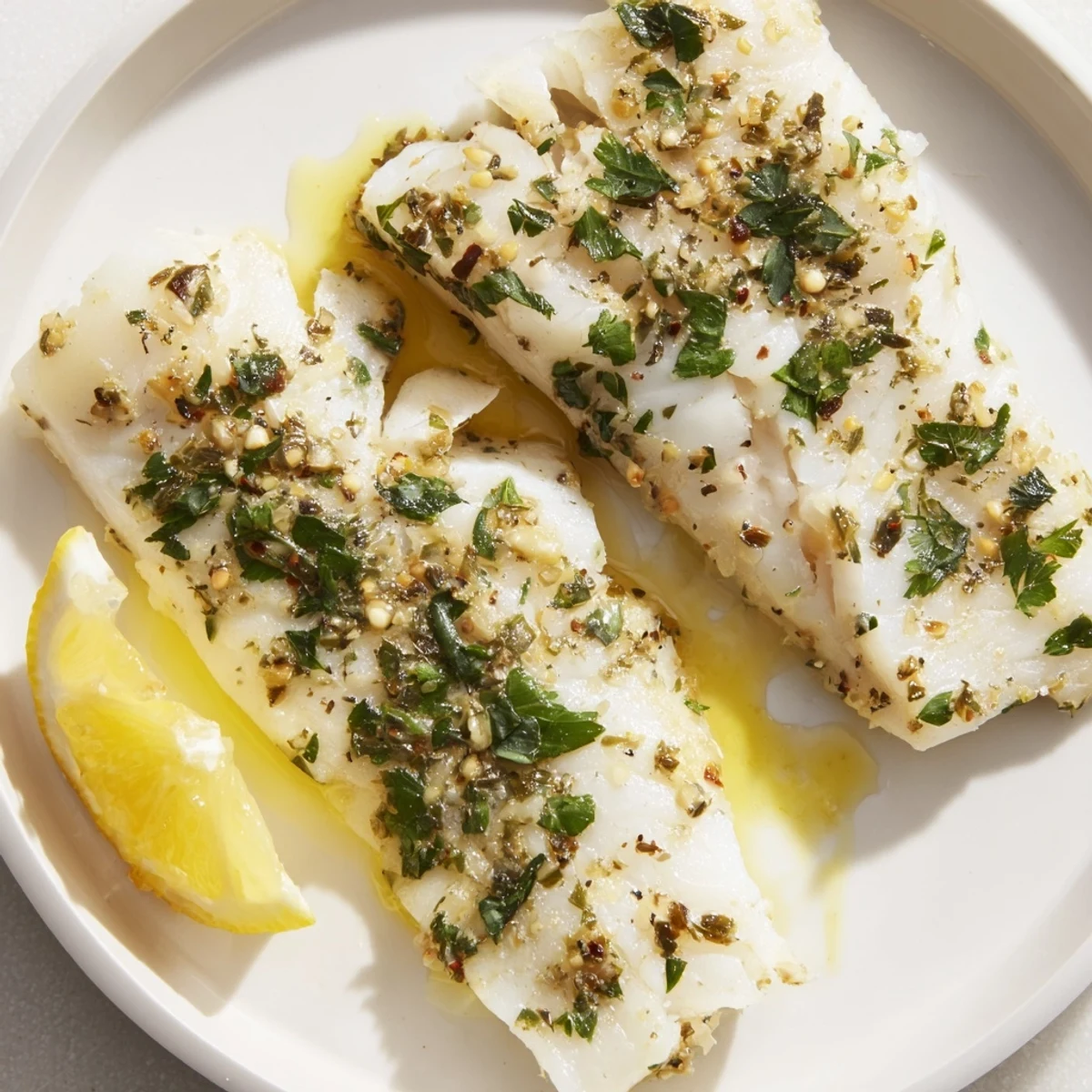Enjoy a healthy dinner with this delicious baked fish, seasoned with herbs and citrus.