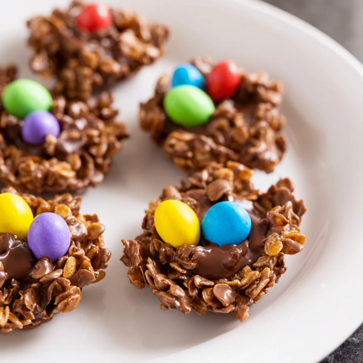 Chocolate Easter Egg Nests