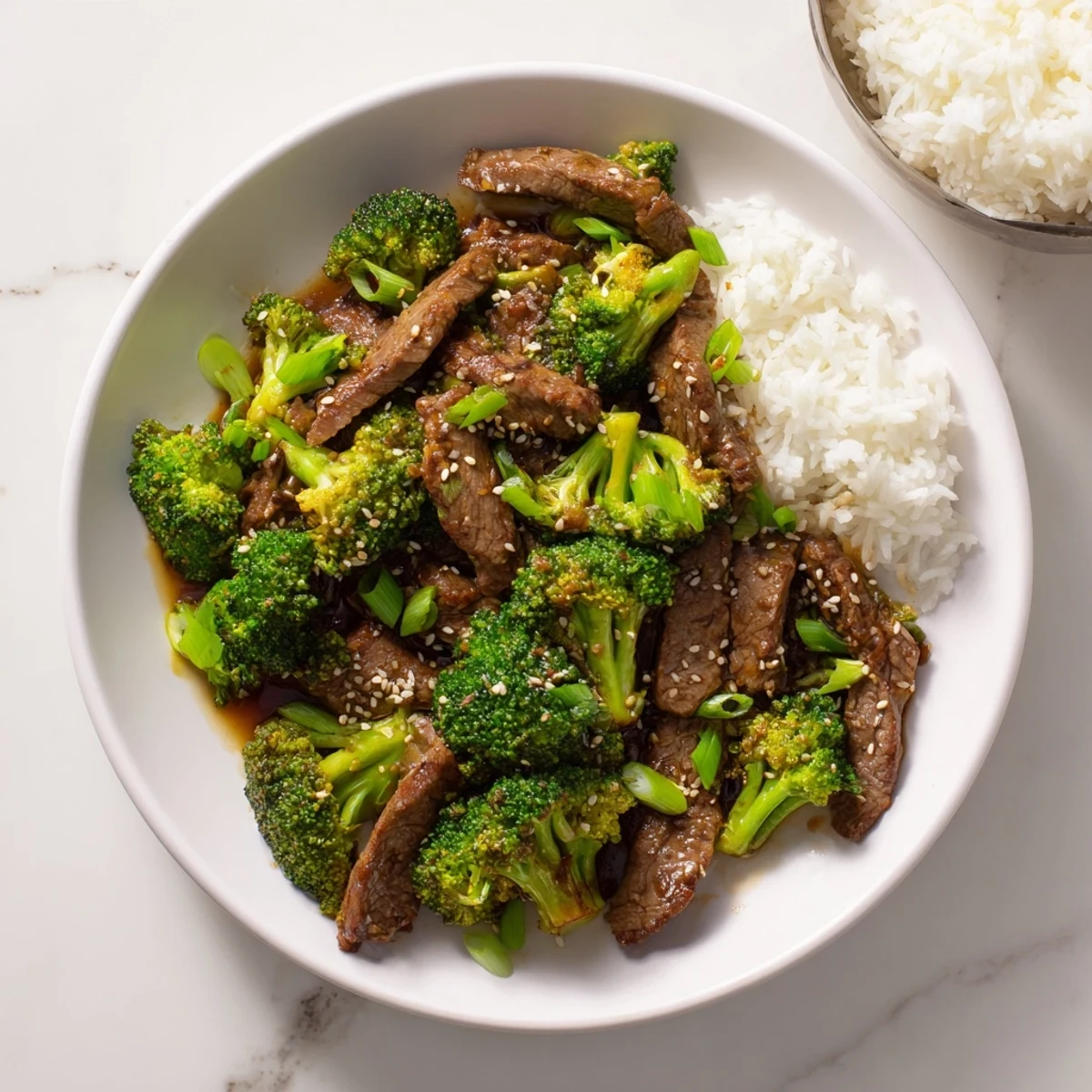 Tender beef slices and vibrant broccoli florets smothered in a glossy, savory brown sauce for the Better Than Takeout Beef With Broccoli.