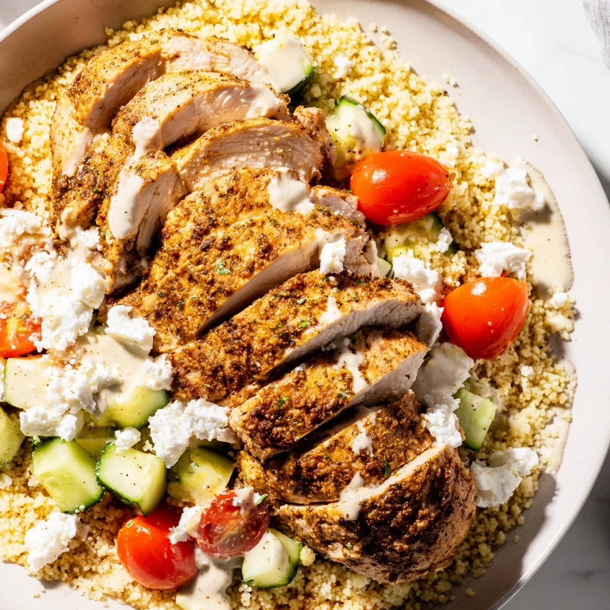 Mediterranean Chicken Couscous Bowl
