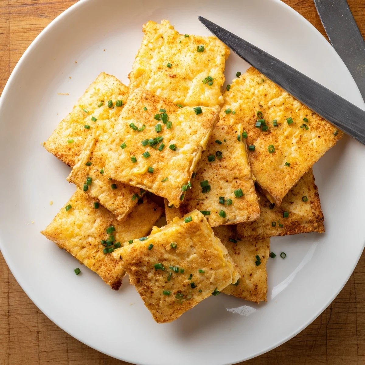 Ultra-crispy baked cheese snacks with golden edges alongside a favorite dip