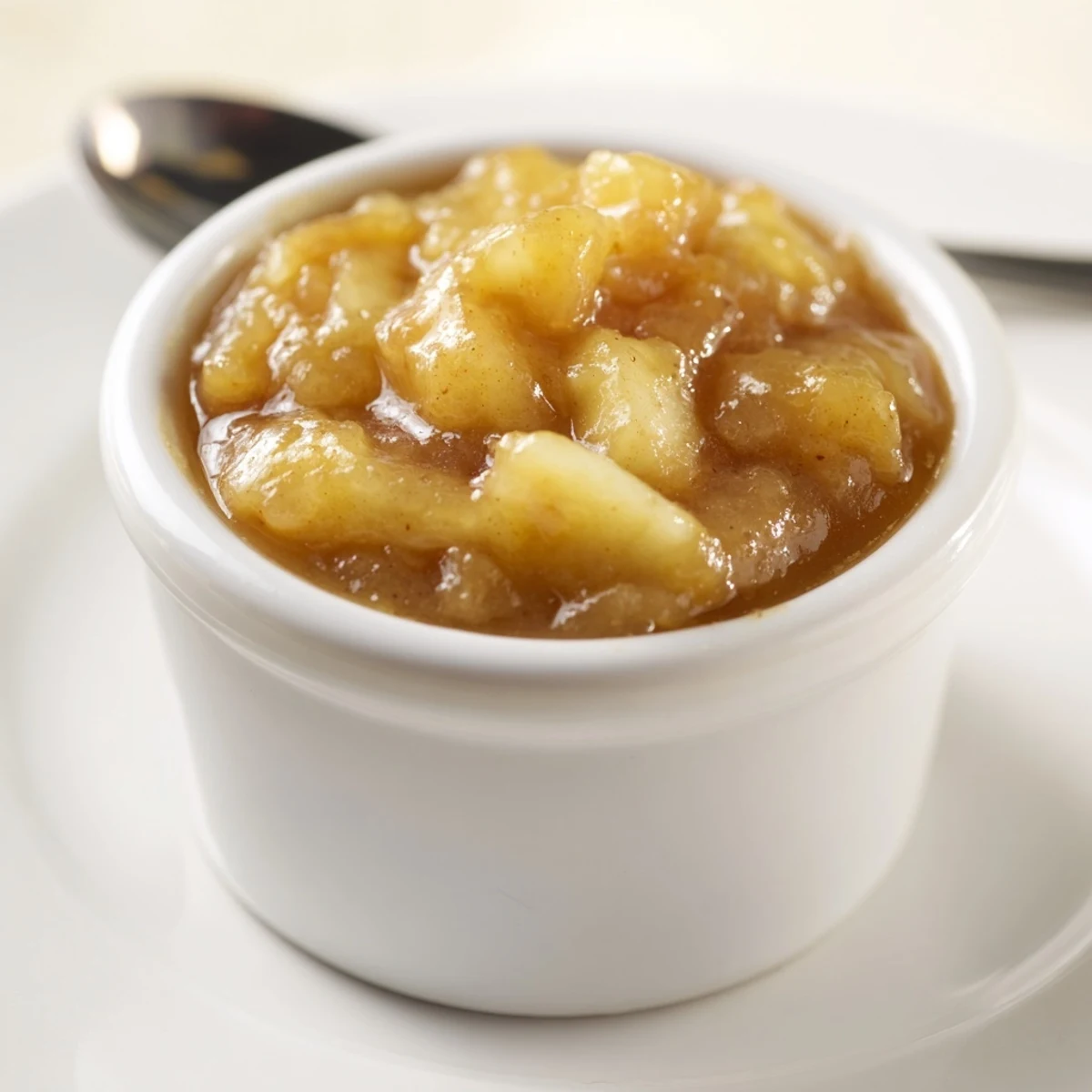 Homestyle Fall Caramel Apple Jam spooned over toast, buttery caramel aroma