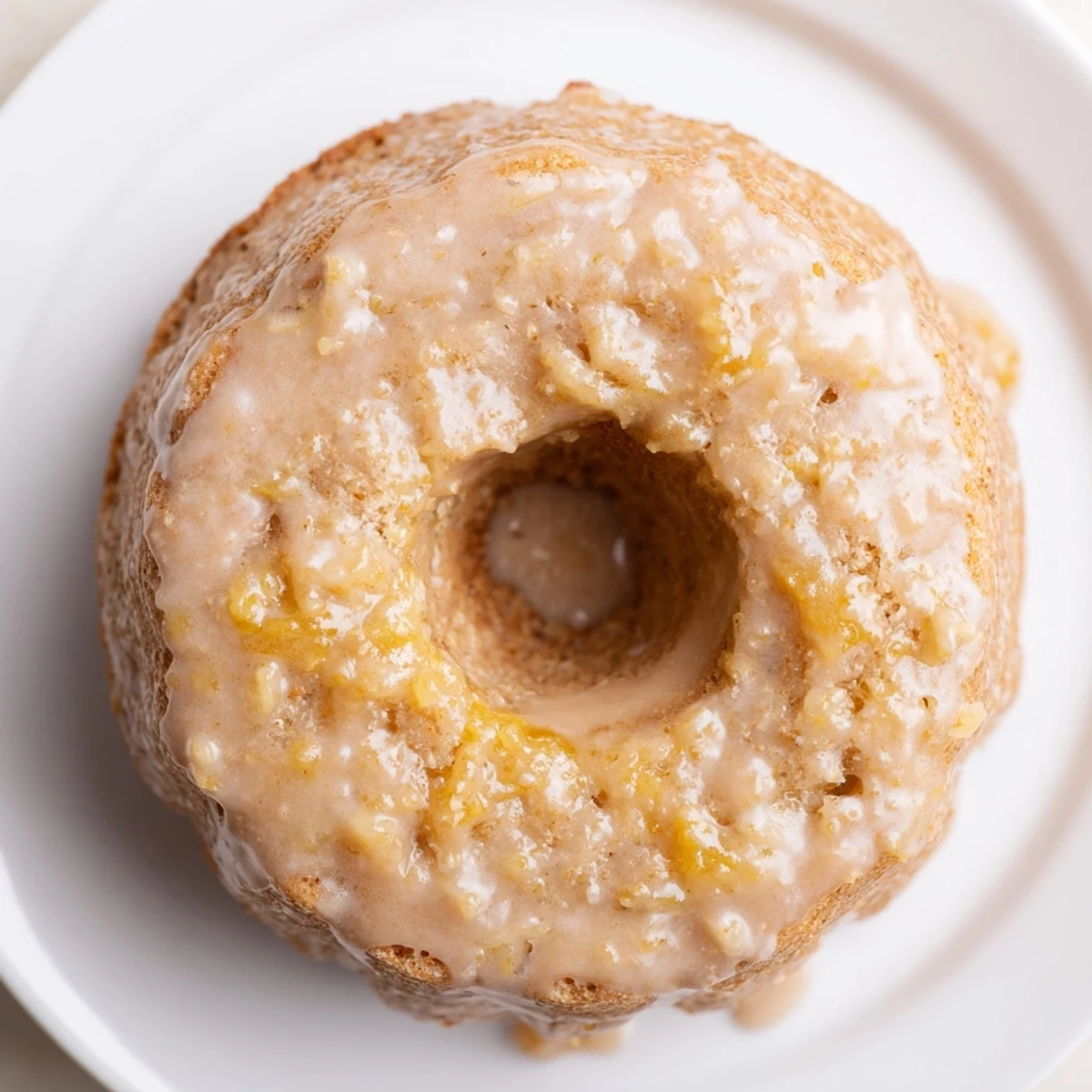 Banana Donuts stacked on a plate, cinnamon aroma, ideal breakfast treat