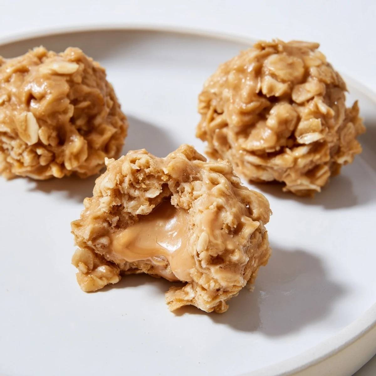 Peanut Butter No Bake Cookies cooling on parchment, chewy, nutty aroma  