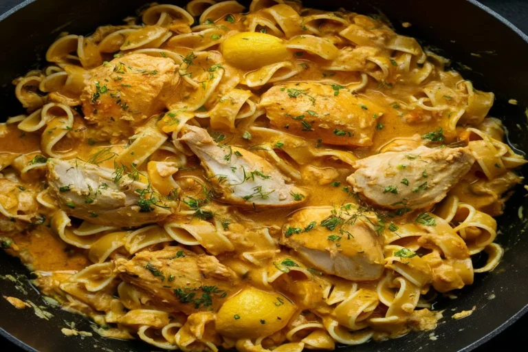 Creamy lemon chicken pasta