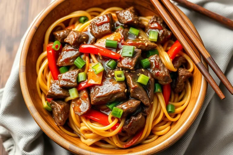 Homemade Beef Lo Mein